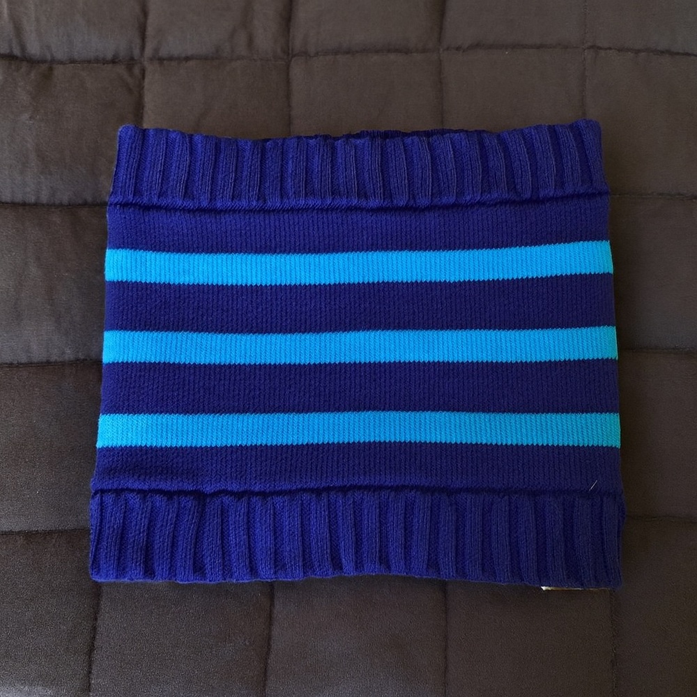Ivivva by lululemon youth OS scarf with fuzzy lining in blue mix